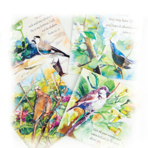 Birds of the Garden Tomb Greeting Cards (Pack of 4)