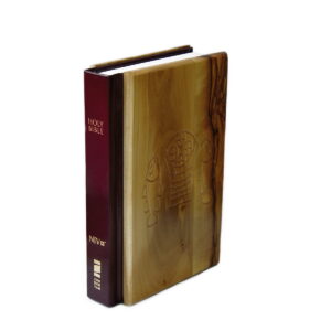 Bible with Olive Wood Cover - N.I.V.