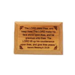 Magnet - Olive Wood - The Lord bless thee...