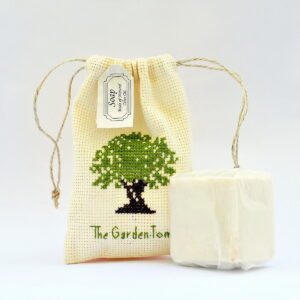 Natural Olive Oil Soap with Embroidered Gift Bag